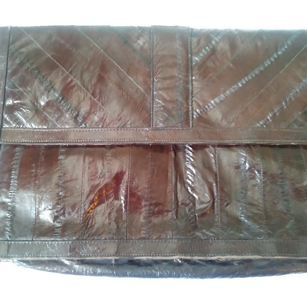 Vintage Eel Leather Clutch